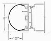 Round Cap per foot