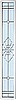 12" X 72" SPRING FLOWER SIDELIGHT